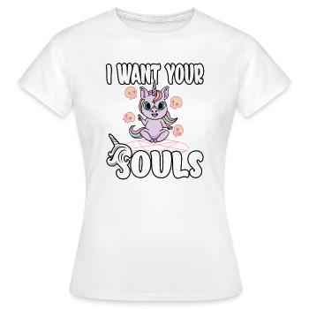 Satan Belzébuth Diable Gothique Pentagramme Mystique - T-shirt Femme - blanc - Devant - AI Model Female 172 dark (172cm)