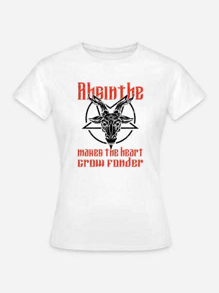 Satan Beelzebub Teufel Gothic Pentagram Mystisch - Frauen T-Shirt - Weiß
