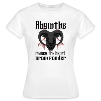 Satan Beelzebub Teufel Gothic Pentagram Mystisch - Frauen T-Shirt - Weiß - Vorne - AI Model Female 172 dark (172cm)