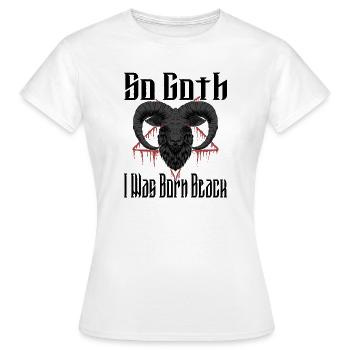 Satan Beelzebub Teufel Gothic Pentagram Mystisch - Frauen T-Shirt - Weiß - Vorne - AI Model Female 172 dark (172cm)