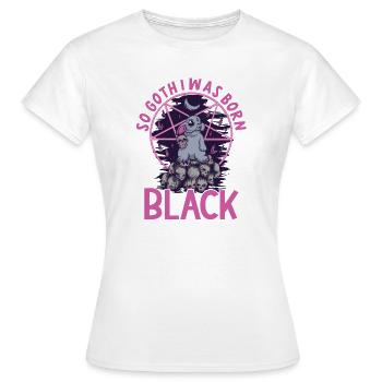 Satan Belzébuth Diable Gothique Pentagramme Mystique - T-shirt Femme - blanc - Devant - AI Model Female 172 dark (172cm)