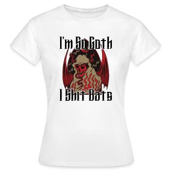Satan Belzébuth Diable Gothique Pentagramme Mystique - T-shirt Femme - blanc - Devant - AI Model Female 172 dark (172cm)