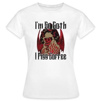 Satan Belzébuth Diable Gothique Pentagramme Mystique - T-shirt Femme - blanc - Devant - AI Model Female 172 dark (172cm)