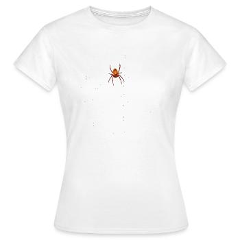 Araignée avec toile d’araignée - T-shirt Femme - blanc - Devant - AI Model Female 172 dark (172cm)