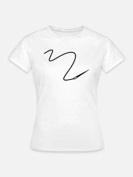 Nadel mit Faden - Frauen T-Shirt - Weiß