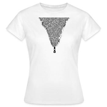déclaration des droits de l'homme - T-shirt Femme - blanc - Devant - AI Model Female 172 dark (172cm)