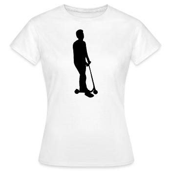 Rollerfahrer Roller fahren - Frauen T-Shirt - Weiß - Vorne - AI Model Female 172 dark (172cm)
