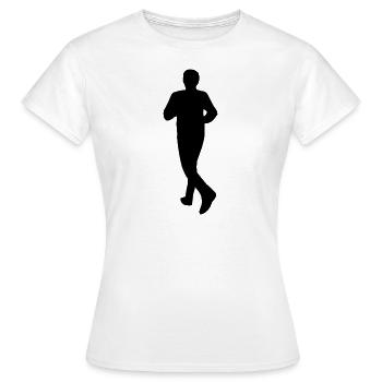 Coureur en cours d'exécution - T-shirt Femme - blanc - Devant - AI Model Female 172 dark (172cm)