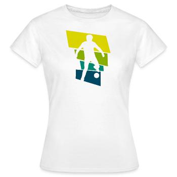 Soccer footballer - Women's T-Shirt - white - Front - AI Model Female 172 dark (172cm)