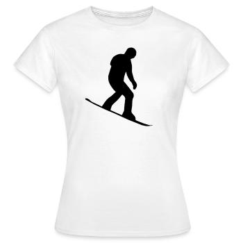 vacances de snowboard - T-shirt Femme - blanc - Devant - AI Model Female 172 dark (172cm)