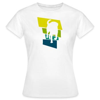 dogs love - Women's T-Shirt - white - Front - AI Model Female 172 dark (172cm)
