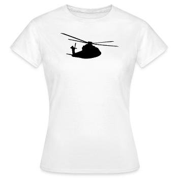 Hubschrauber - Frauen T-Shirt - Weiß - Vorne - AI Model Female 172 dark (172cm)