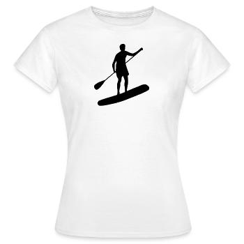 Stand Up Paddler - Women's T-Shirt - white - Front - AI Model Female 172 dark (172cm)
