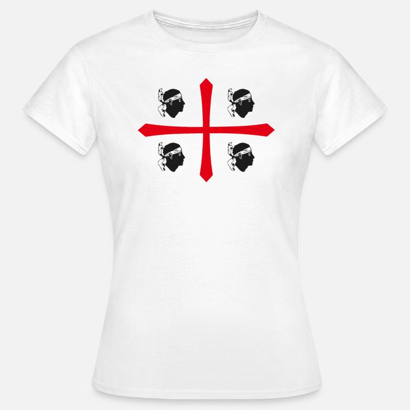 Drapeau Sardaigne drapeau Sardaigne Sardaigne - T-shirt Femme - blanc