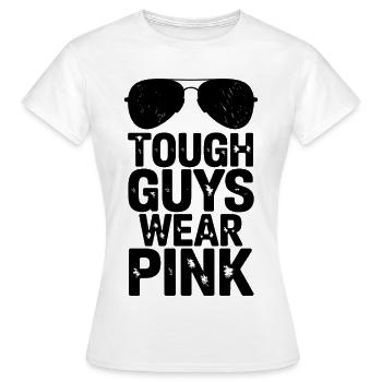 Les durs à cuire portent du rose - T-shirt Femme - blanc - Devant - AI Model Female 172 dark (172cm)