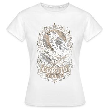 Raven Raven Corvid Club - Women's T-Shirt - white - Front - AI Model Female 172 dark (172cm)