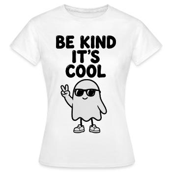 Cooles Friedensgespenst - Frauen T-Shirt - Weiß - Vorne - AI Model Female 172 dark (172cm)