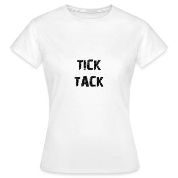 TICK TACK - Coole Shirts - Frauen T-Shirt - Weiß - Vorne - AI Model Female 172 dark (172cm)