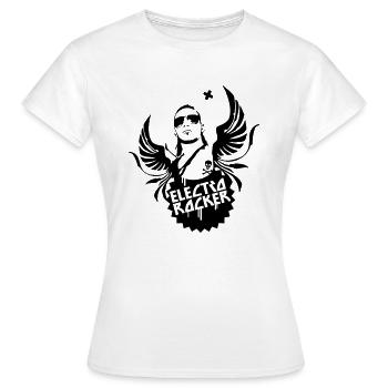 electro rocker - Women's T-Shirt - white - Front - AI Model Female 172 dark (172cm)