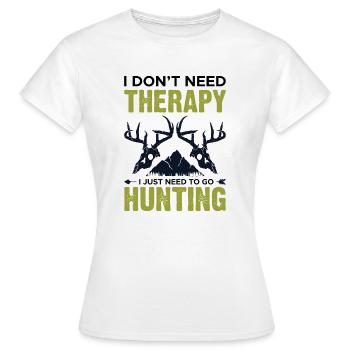 Chasse parce que - T-shirt Femme - blanc - Devant - AI Model Female 172 dark (172cm)
