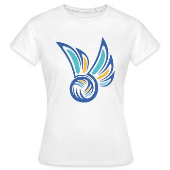 Ballsport - Frauen T-Shirt - Weiß - Vorne - AI Model Female 172 dark (172cm)