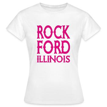 Rockford - Illinios - États-Unis États-Unis États-Unis - T-shirt Femme - blanc - Devant - AI Model Female 172 dark (172cm)