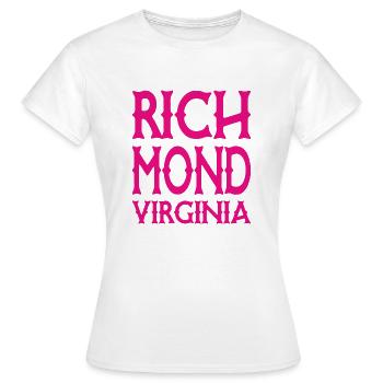 Richmond - Virginie - États-Unis USA - T-shirt Femme - blanc - Devant - AI Model Female 172 dark (172cm)