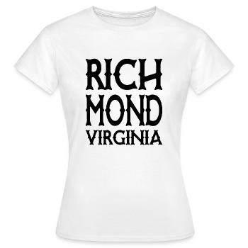 Richmond - Virginie - États-Unis USA - T-shirt Femme - blanc - Devant - AI Model Female 172 dark (172cm)