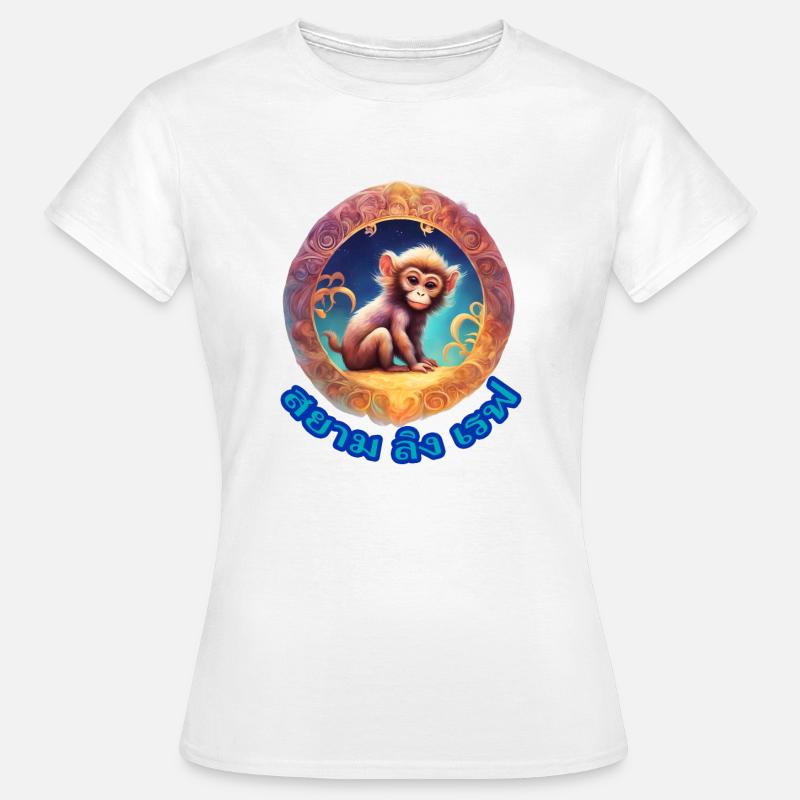 Siam Monkey Rave - Women's T-Shirt - white