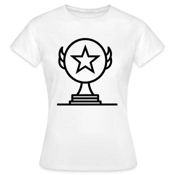 trophée - T-shirt Femme - blanc - Devant - AI Model Female 172 dark (172cm)