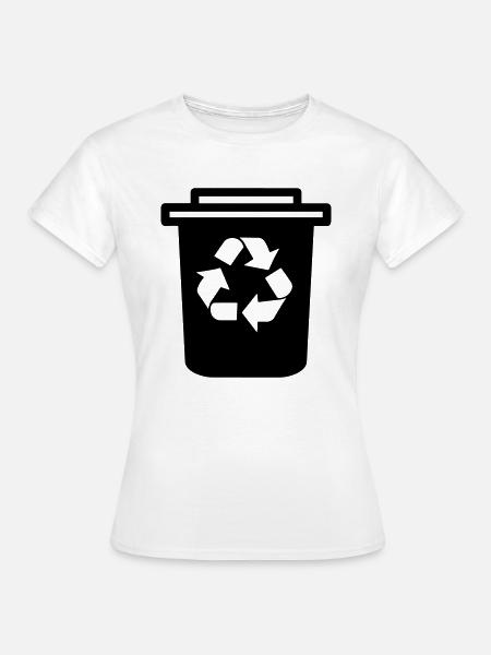 Mülltonne - Frauen T-Shirt - Weiß