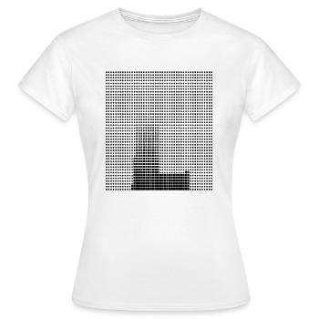 Lettre L, nom, la lettre L - T-shirt Femme - blanc - Devant - AI Model Female 172 dark (172cm)