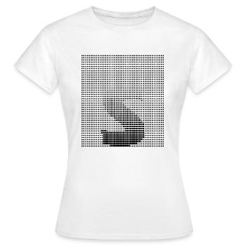 Lettre S, nom, la lettre S - T-shirt Femme - blanc - Devant - AI Model Female 172 dark (172cm)