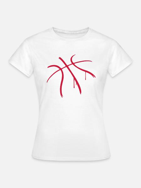 Basketball - Frauen T-Shirt - Weiß