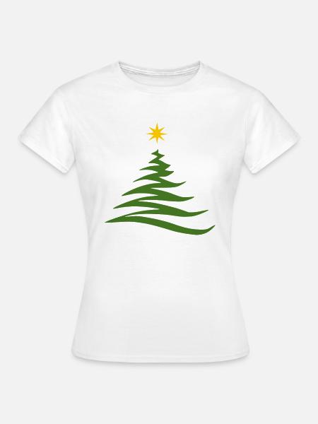 Weihnachtsbaum - Frauen T-Shirt - Weiß
