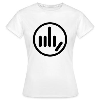 Plaisiranstalt Fabrik - Frauen T-Shirt - Weiß - Vorne - AI Model Female 172 dark (172cm)