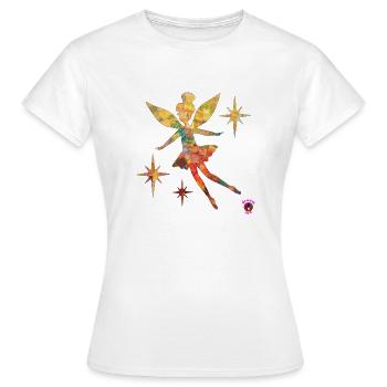 Fee 6 - Energiekunst - Frauen T-Shirt - Weiß - Vorne - AI Model Female 172 dark (172cm)