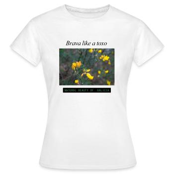 Brava wie ein Gift - Frauen T-Shirt - Weiß - Vorne - AI Model Female 172 dark (172cm)
