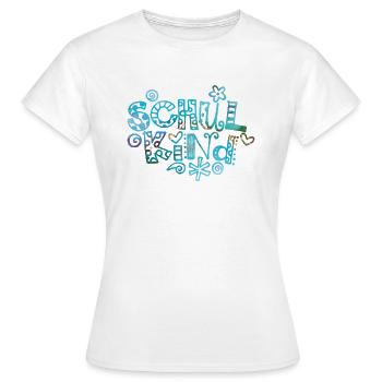 Écolier - T-shirt Femme - blanc - Devant - AI Model Female 172 dark (172cm)