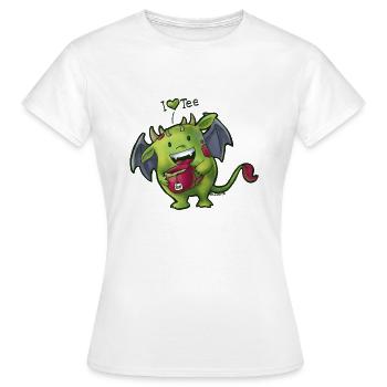 Tee Monster - Women's T-Shirt - white - Front - AI Model Female 172 dark (172cm)