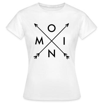 Moin avec flèches nord-allemand Accueil Nord Ahoi - T-shirt Femme - blanc - Devant - AI Model Female 172 dark (172cm)