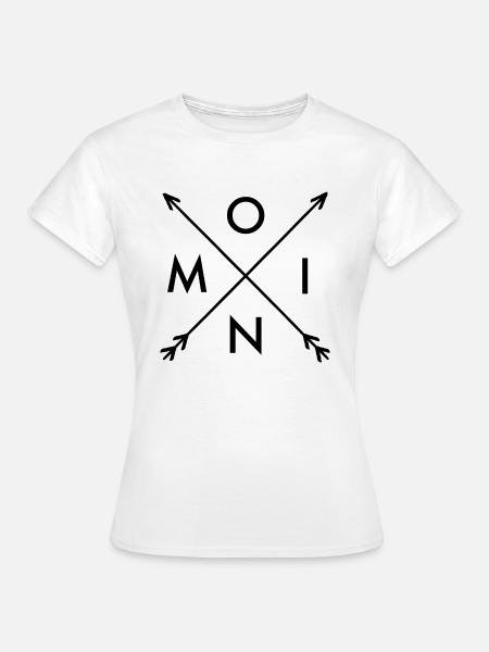 Moin avec flèches nord-allemand Accueil Nord Ahoi - T-shirt Femme - blanc
