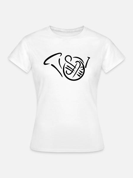 Waldhorn - Frauen T-Shirt - Weiß