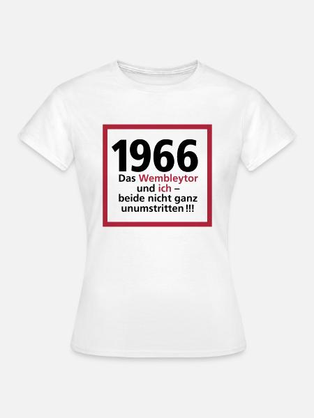 Jahrgang 1966 Wembleytor - Frauen T-Shirt - Weiß