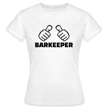 Barkeeper - Frauen T-Shirt - Weiß - Vorne - AI Model Female 172 dark (172cm)