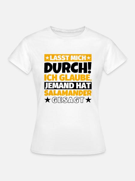 Salamander - Frauen T-Shirt - Weiß