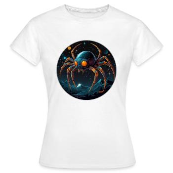 Araignée de l’espace dans l’espace en orbite - T-shirt Femme - blanc - Devant - AI Model Female 172 dark (172cm)