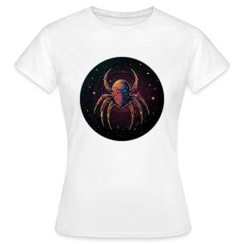 Araignée de l’espace dans l’espace en orbite - T-shirt Femme - blanc - Devant - AI Model Female 172 dark (172cm)