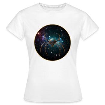 Araignée de l’espace dans l’espace en orbite - T-shirt Femme - blanc - Devant - AI Model Female 172 dark (172cm)
