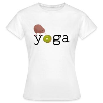 Yoga Kiwi Australia Bird - Women's T-Shirt - white - Front - AI Model Female 172 dark (172cm)